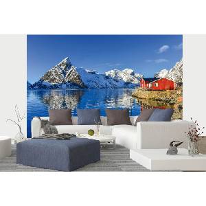 DIMEX ART Самозалепваща се флизелинова фототапета арктически остров 375 x 250 см