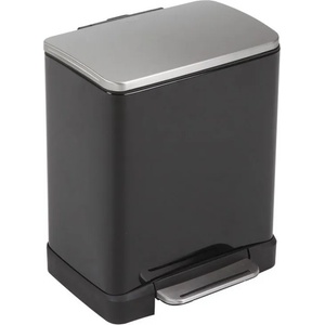 EKO 10 + 9 л. черен кош за отпадъци ЕКО от серия e-cube (eko926819black)