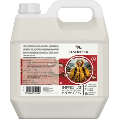NanoTex hydrofóbna impregnácia na oblečenie 2000 ml