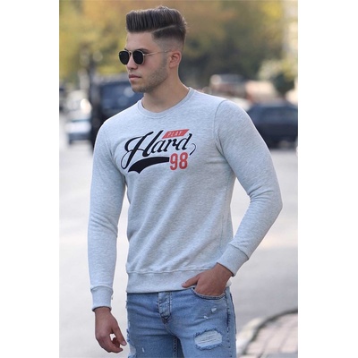 Madmext Мъжки суитчър 4375 - Сив 286642 (286642_Сив)