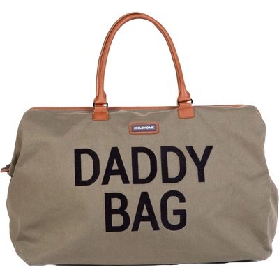 Childhome Чанта за принадлежности ChildHome - Daddy Bag, Canvas Khaki (CWDBBKA)
