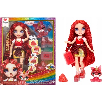 MGA Rainbow High Fashion Doll with Slime & Pet Ruby Anderson