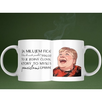 Cuply Keramický hrnček Milujem Fica 330 ml