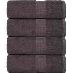 vidaXL Кърпи за гости FROGN 4 бр. Антрацит 30x50 см 360 г/м2 (136678)