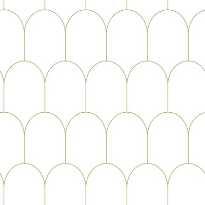 Esta Home 139139 Bílá vliesová tapeta geometrický obloukový vzor rozměry 0,53 x 10,05 m