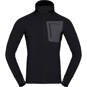 Norrøna Мъжко ветрозащитно яке Norrøna Falketind Aero60 Hood Windproof jacket - Caviar (018-0172-0513)