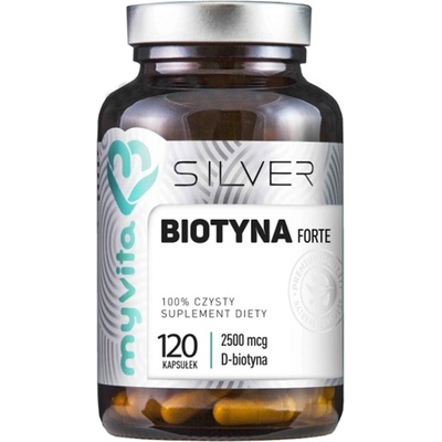 MyVita biotín silver 2500 mcg 120 vegánskych kapsúl