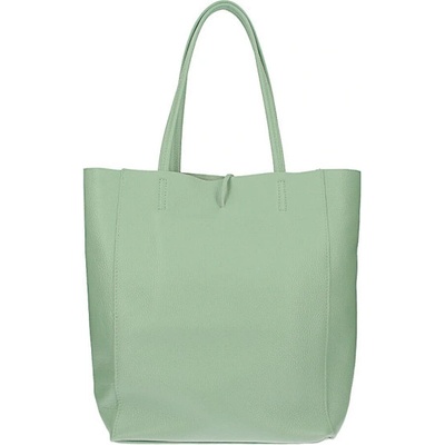 Mondo Italia kožená shopper kabelka 396 mätová