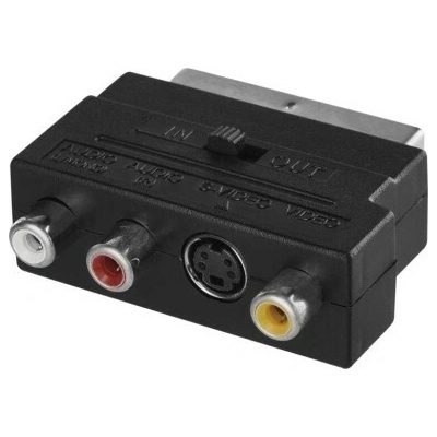 Redukce SCART na 3x CINCH + SVHS adaptér K9304
