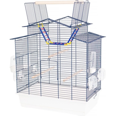 INTER-ZOO Pet Products Клетка за птици IZA III КОБАЛТ 58, 5 x 38 x 65 см