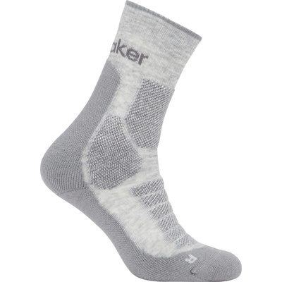 Icebreaker Мъжки туристически чорапи Icebreaker Merino Hike+ Heavy Crew Walking socks - Blizzard Hthr / Alloy - размер 44, 5-46, 5 (EU) (201-9224-0313)