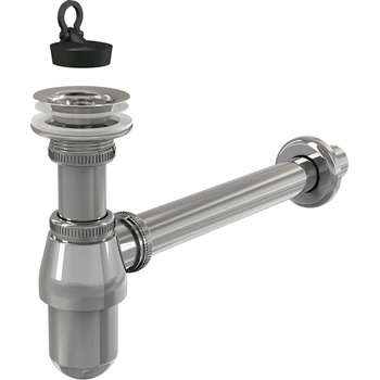 ALCA PLAST СИФОН ЗА УМИВАЛНИК 11/4" ф32 МЕТАЛ ХРОМ А437 alcaplast (А437)