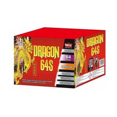 Ohňostroj Batéria výmetnic DRAGON 64S 64 RÁN 6/1