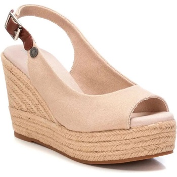 REFRESH 172807 Canvas Wedge Espadrilles - Beige (Beige)