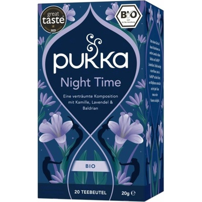 Pukka Bio bylinkový čaj Night Time 20 čajových vrecúšok