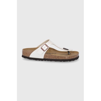 Birkenstock Кожени джапанки Birkenstock Gizeh в бежово с равна подметка 943873 (943873)