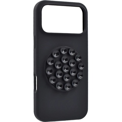 Gigapack iPhone 17 Pro GIGAPACK Силиконов капак за телефон, матов, с вендуза, ЧЕРЕН GP-187383 (GP-187383)