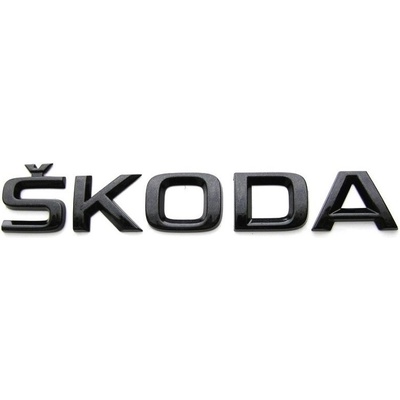Škoda Auto Zadní nápis Škoda - Škoda Fabia III (2014 - 2022) - černý v barvě BLACK MAGIC, originál | Zboží Auto