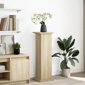 vidaXL Стойка за витрини със съхранение 31x30x90 см инженерно дърво (854609)