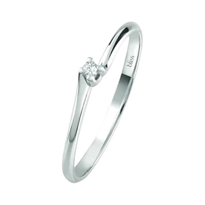 Bliss Диамантен пръстен от бяло злато Bliss 20101302 (20101302)