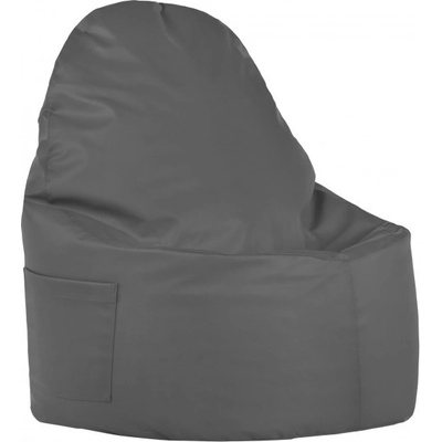 Port kreslo ekokoža sivé