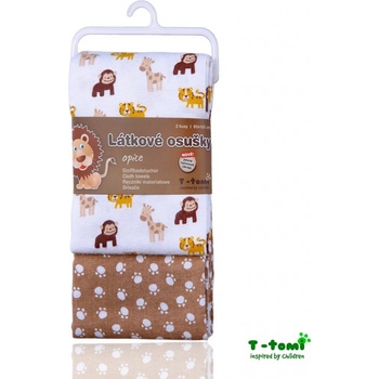 T-Tomi Látkové Osušky 2 Ks 100x80 Cm Circles