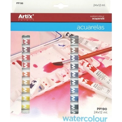 ARTIX PAINTS Akvarelové barvy 24x12ml