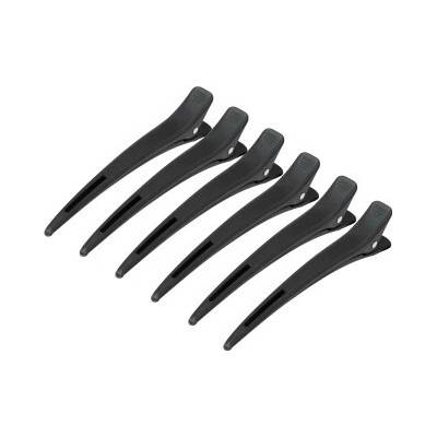 ACTIVESHOP Kadeřnické sponky Carbon e-15 6 ks 11,5 cm černé