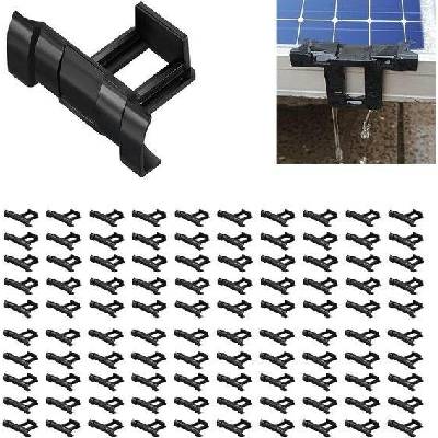 100 drenážních spon pro solární panely, 4 velikosti (30/33/35/40 mm), drenážní spony pro solární