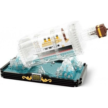 KOCO Stavebnice mini Titanic v láhvi 918 ks