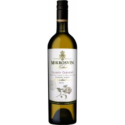 Mikrosvín Mikulov Tramín Červený 2024 pozdní zběr 12,5% 0,75 l (holá láhev)