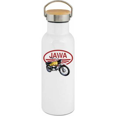 123TRIKO termoska Jawa Mustang žlutý logo V2 500 ml