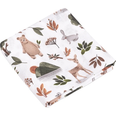 Sensillo Муселинова пелена Sensillo - Горски животни, 120 х 120 cm (SILLO-08655)