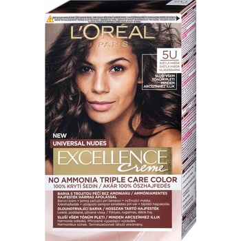 L'Oréal Excellence Universal Nudes 5U Světle hnědá 48 ml