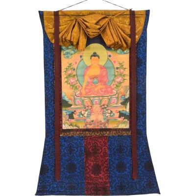 Sanu Babu Thangka, Buddha Šákjamuni, 83x119cm