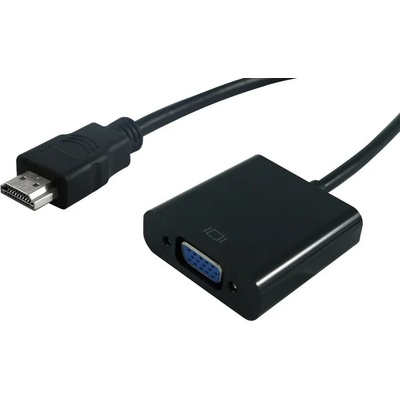 Roline Преходник Roline S3200-10, HDMI(м) към VGA(ж), черен (S3200-10)