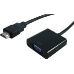 Roline Преходник Roline S3200-10, HDMI(м) към VGA(ж), черен (S3200-10)