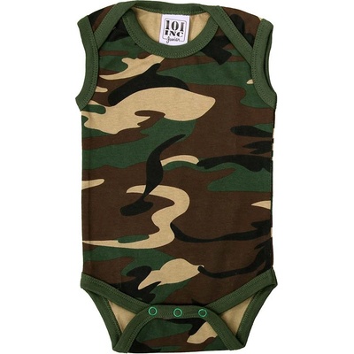Detské body bez rukávov Inc Romper woodland