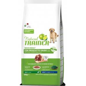 Natural Trainer Dog Maxi Adult Prosciutto Crudo - храна за пораснали кучета, над 1 година, от средни и едри породи, с прошуто - 12 кг, Италия - 963174