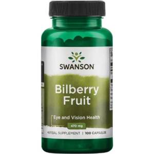 Swanson Bilberry Fruit, 470 mg, 100 капсули, Swanson (SW958)