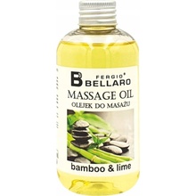 Fergio Bellaro Bamboo & Lime masážny olej na telo 200 ml