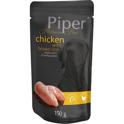 Piper Platinum Pure kura a hnedá ryža 150 g