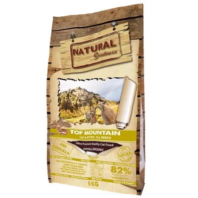 Natural Greatness Top Mountain Rabbit monoprotein GRAIN FREE - Суха храна за котки монопротеин Заек 82% месо - 6 кг Ashbourne ASC35KR06