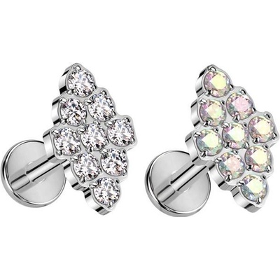 Šperky4U piercing do brady labreta TITAN TIT1263AB-1208