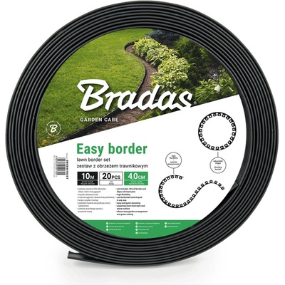 Bradas Easy Border 3,8 x 1000 cm černá 1 ks