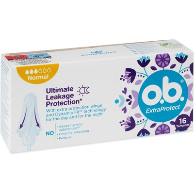 O.B. ExtraProtect Normal tampony 16 ks – Sleviste.cz