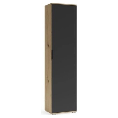 Halmar Předsíňová skříň Walker 50 cm dub artisan antracit
