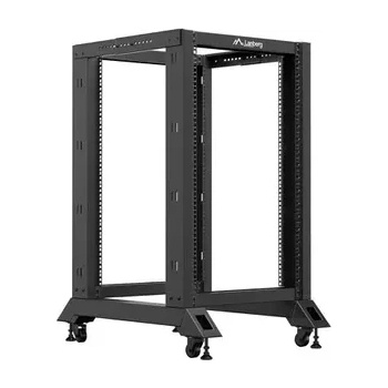 Image 1 of Lanberg Комуникационен шкаф, Lanberg open rack 19" 18U 600x800 black (OR01-6818-B)