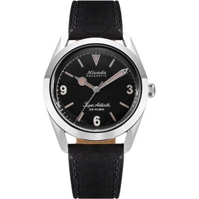 Nivada Grenchen Super Antarctic 3.6.9 Black Black Leather