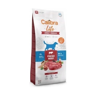 Calibra Dog Life Adult Medium Breed Fresh Beef monoproteinové 12 kg